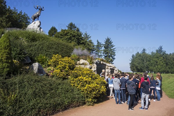 English school children visiting the Beaumont-Hamel Newfoundland Memorial