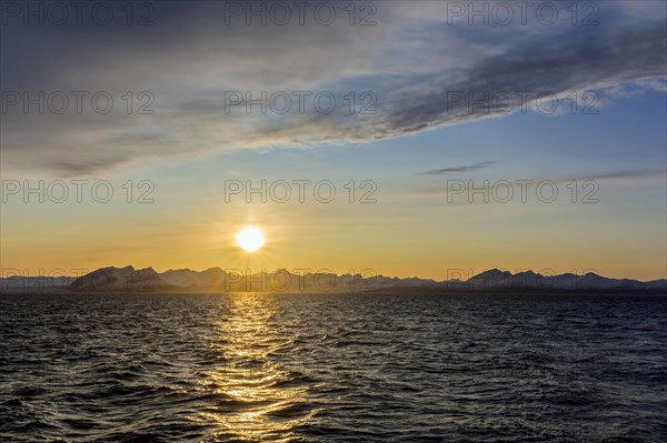 Billefjorden at sunset