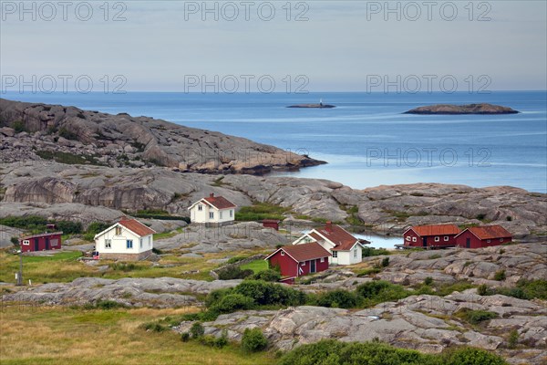 Wooden fishing huts in Ramsvik