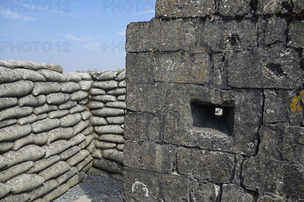 Bullet holes and loophole at the Dodengang