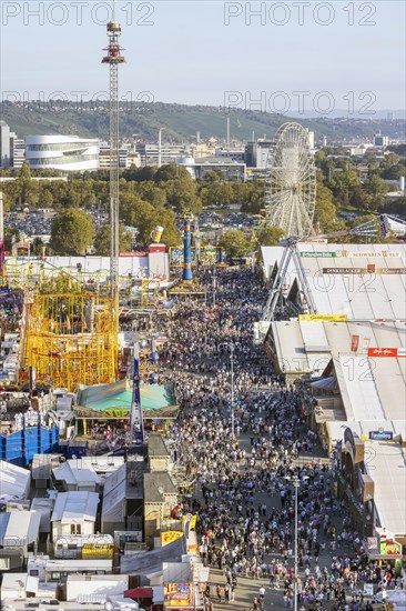 The Stuttgart Folk Festival at the Cannstatter Wasen is one of the most important traditional festivals in Germany. In addition to the large marquees