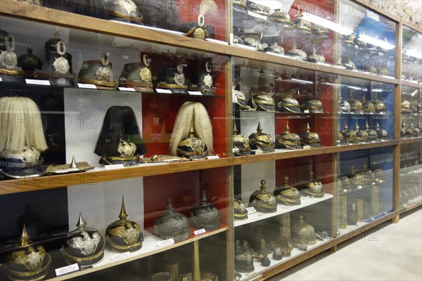 German army headgear at the Fort de la Pompelle