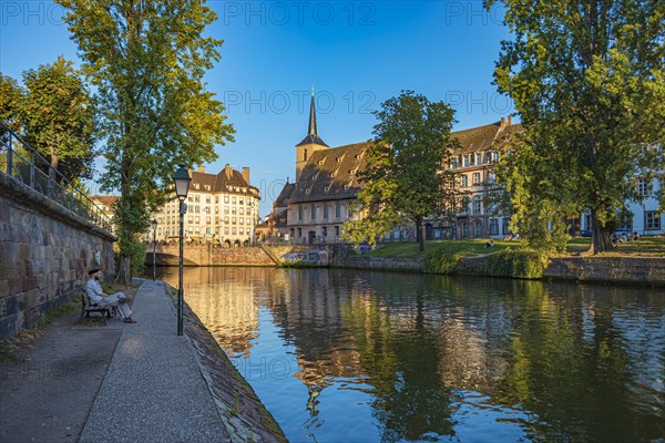 Quai Saint-Thomas of Strasbourg in France