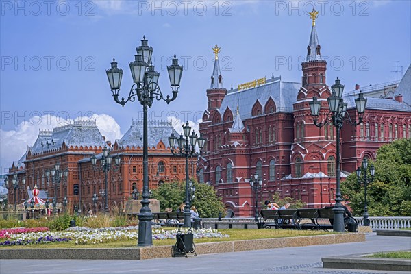 State Historical Museum of Russian history in the Tverskoy District of the city Moscow