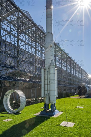 Rocket in front of the Euro Space Center