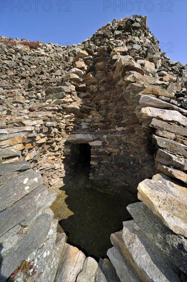 Entrance to one of the chambers of the Cairn of Barnenez