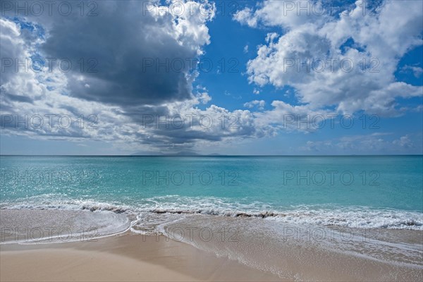 Seascape showing sandy beach