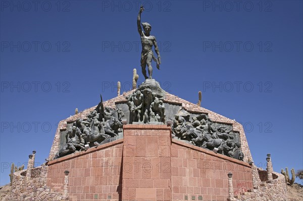 Monument of Libertador on the Hill at Humahuaca
