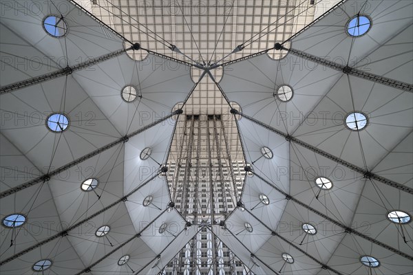 Tent roof inside the Grand Arche