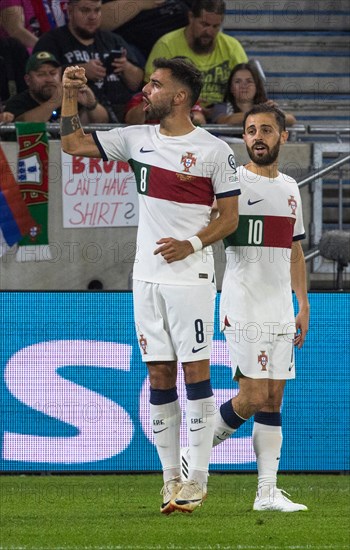 Bruno FERNANDES Portugal cheers after his 1:0