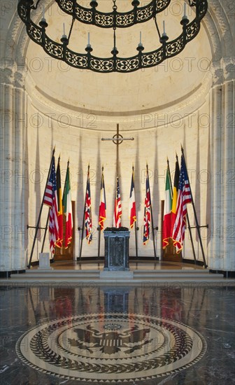 Altar in Chapel of the First World War One Meuse-Argonne American Cemetery and Memorial