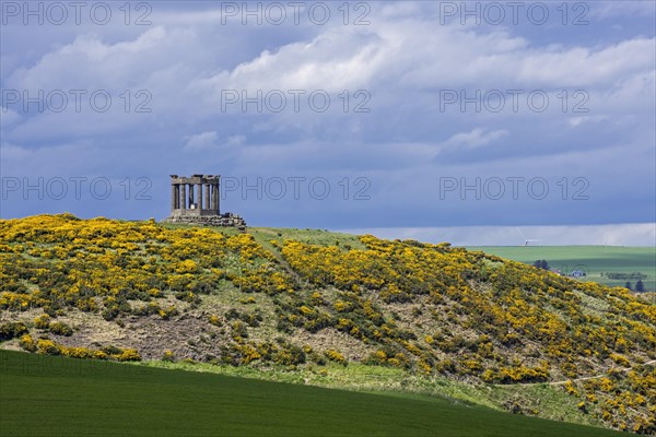 Stonehaven War Memorial remembering both World Wars on top of Black Hill