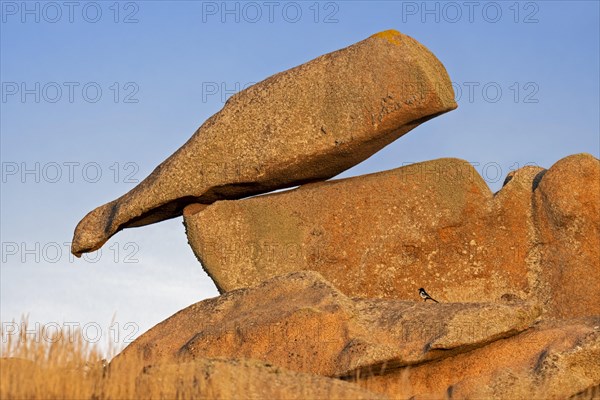 Strange rock formations and water