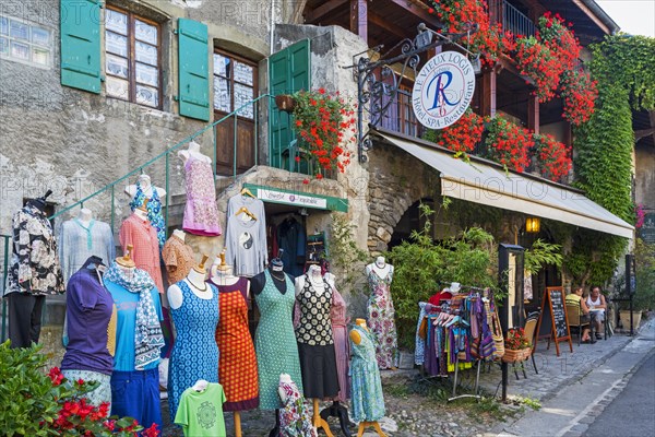 Clothes shop and hotel-restaurant in the medieval village Yvoire