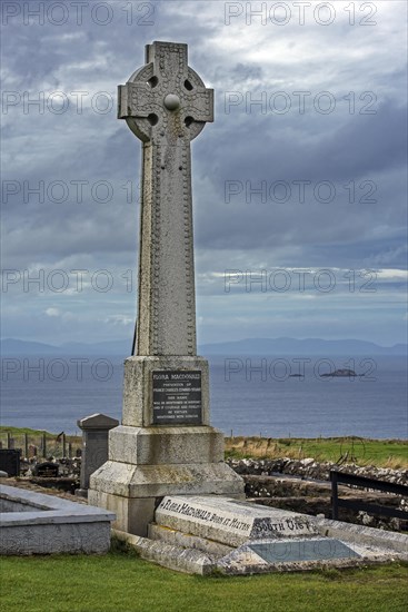 Flora MacDonald's monument on the Kilmuir Cemetery