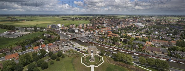 View over the city Diksmuide