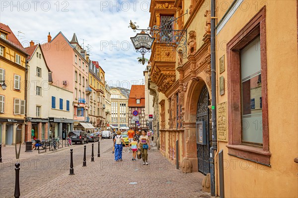 Rue des Tetes of Colmar in Alsace