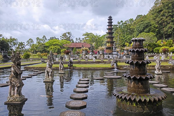 Ponds and fountains at Tirta Gangga