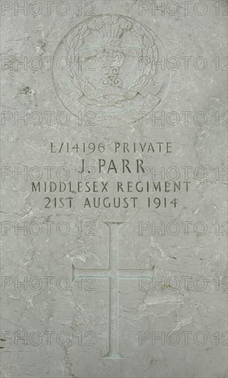 WWI grave of John Parr