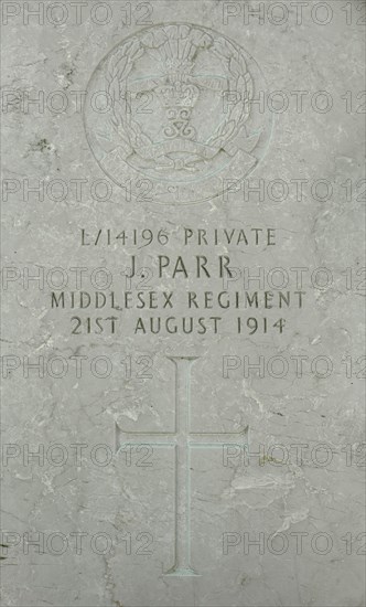 WWI grave of John Parr