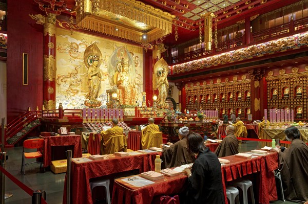 Interior of the Buddha Tooth Relict Temple