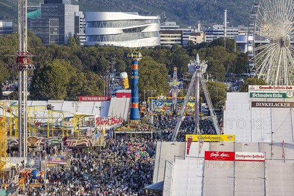 The Stuttgart Folk Festival at the Cannstatter Wasen is one of the most important traditional festivals in Germany. In addition to the large marquees