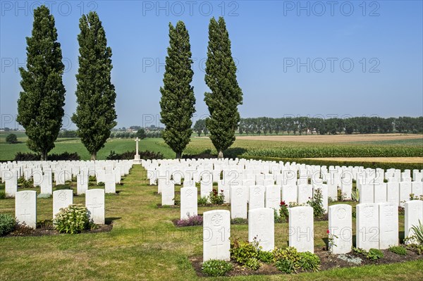 Klein-Vierstraat British Cemetery of the Commonwealth War Graves Commission burial ground for First World War One British soldiers at Kemmel