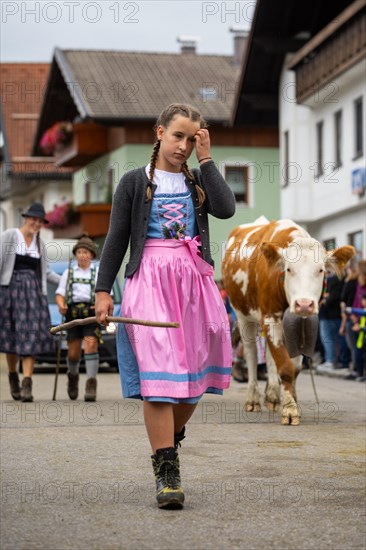 Girl in traditional traditional costume