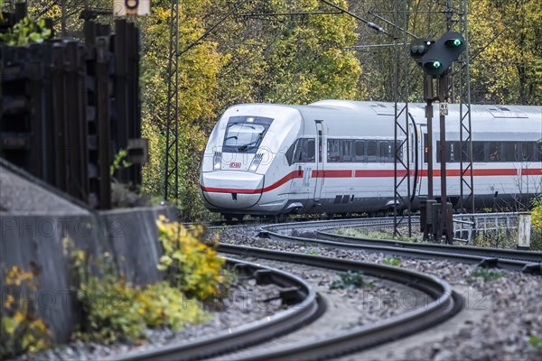 ICE of Deutsche Bahn on the way on the Geislinger Steige