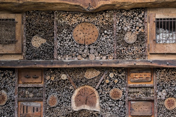 Insect hotel for solitary bees and artificial nesting place for insects