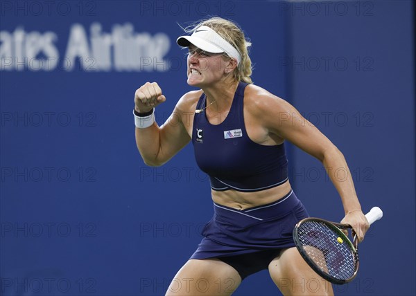 Tennisspielerin Peyton Stearns USA feiert bei den US Open 2023