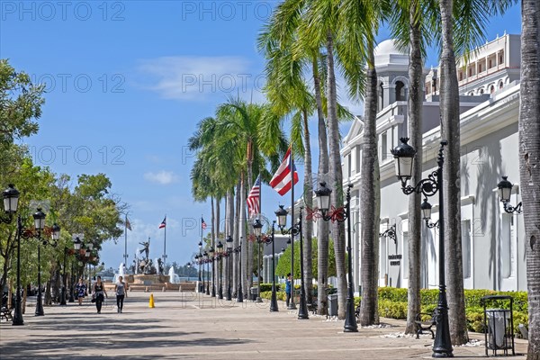 Paseo de La Princesa and the former Prison in Old San Juan