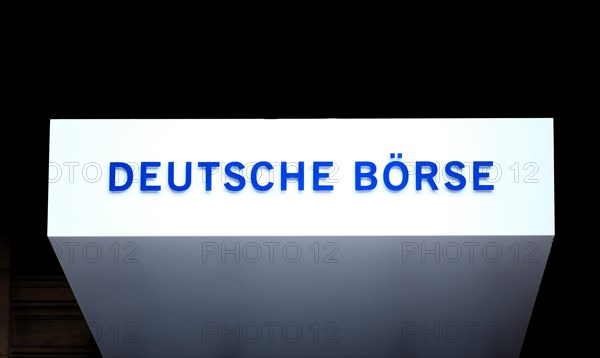 Sign with inscription Deutsche Boerse
