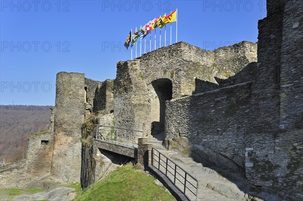 Ruined medieval castle in La Roche-en-Ardenne