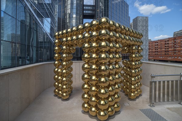 Art object cube sphere designed by Cyril Lancelin