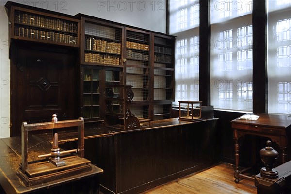 Printing shop in the Plantin-Moretus Museum