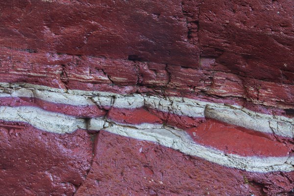 Argillite sedimentary mineral layers in Lost Horse Creek