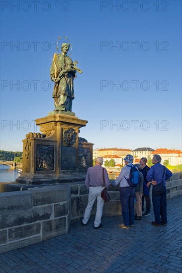 Statue of St. John of Nepomuk on Charles Bridge