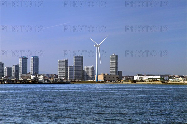 Yokohama City Wind Power Plant Hama Wing Kanagawa Japan Asia