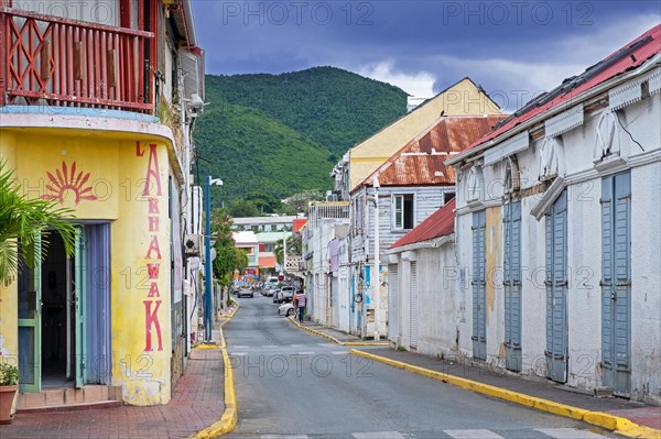 Street in the colonial centre of Marigot