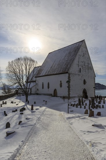 Trondenes Church in winter