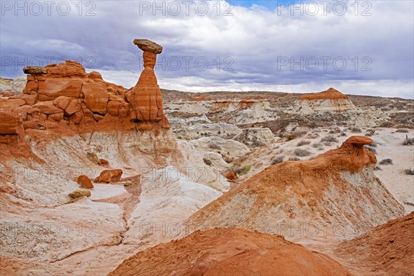 Toadstool Hoodoos at Grand Staircase Escalante National Monument along US-89 between Page and Kanab