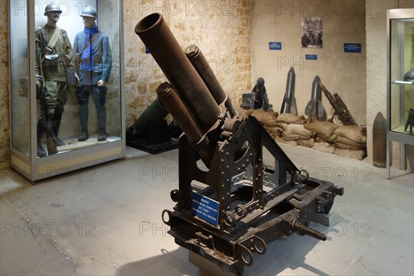 French Fabry Trench Mortar at the Fort de la Pompelle