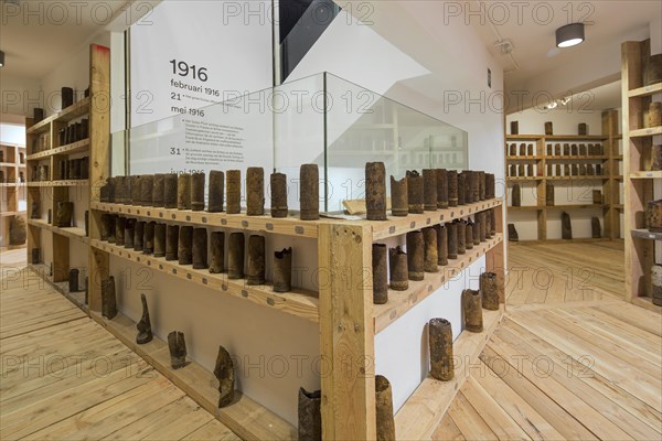 Interior of Museum aan de IJzer about the Flemish Movement inside the IJzertoren