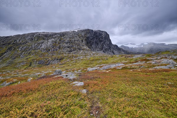 Autumn landscape with mountain