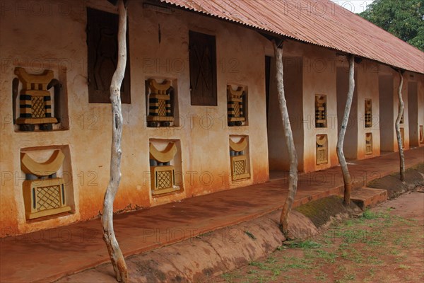 Bas-reliefs at the Abomey Historical Museum from the Dahomey Dynasty