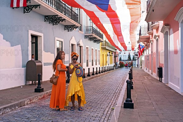 Puerto Rican woman in Old San Juan