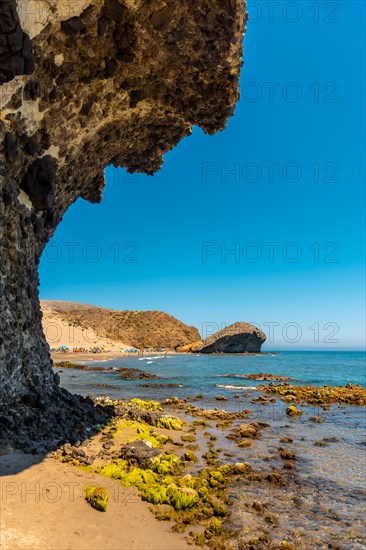 The Monsul beach of the Cabo de Gata Natural Park