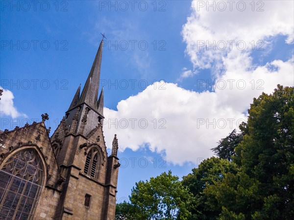 Church Saint-Sulpice de Fougeres. Brittany region