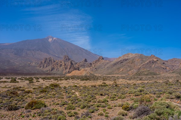 View from the Llano de Ucanca viewpoint of the Teide Natural Park in Tenerife